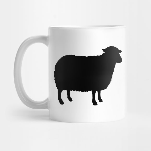 Black Sheep Silhouette by Coffee Squirrel